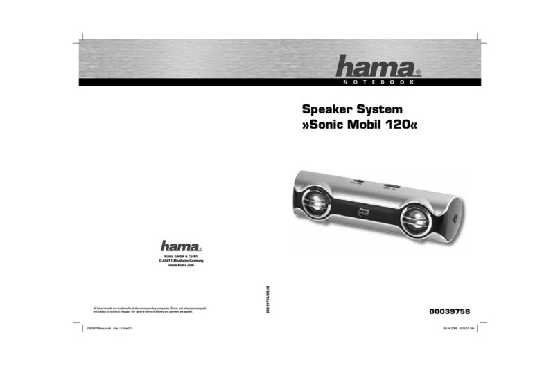 Hama Sonic Mobil 120 operating instructions