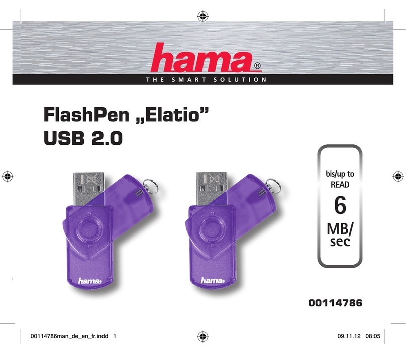 Hama Highspeed FlashPen Floater USB 2.0 User manual Hama Highspeed FlashPen Floater USB 2.0 User manual