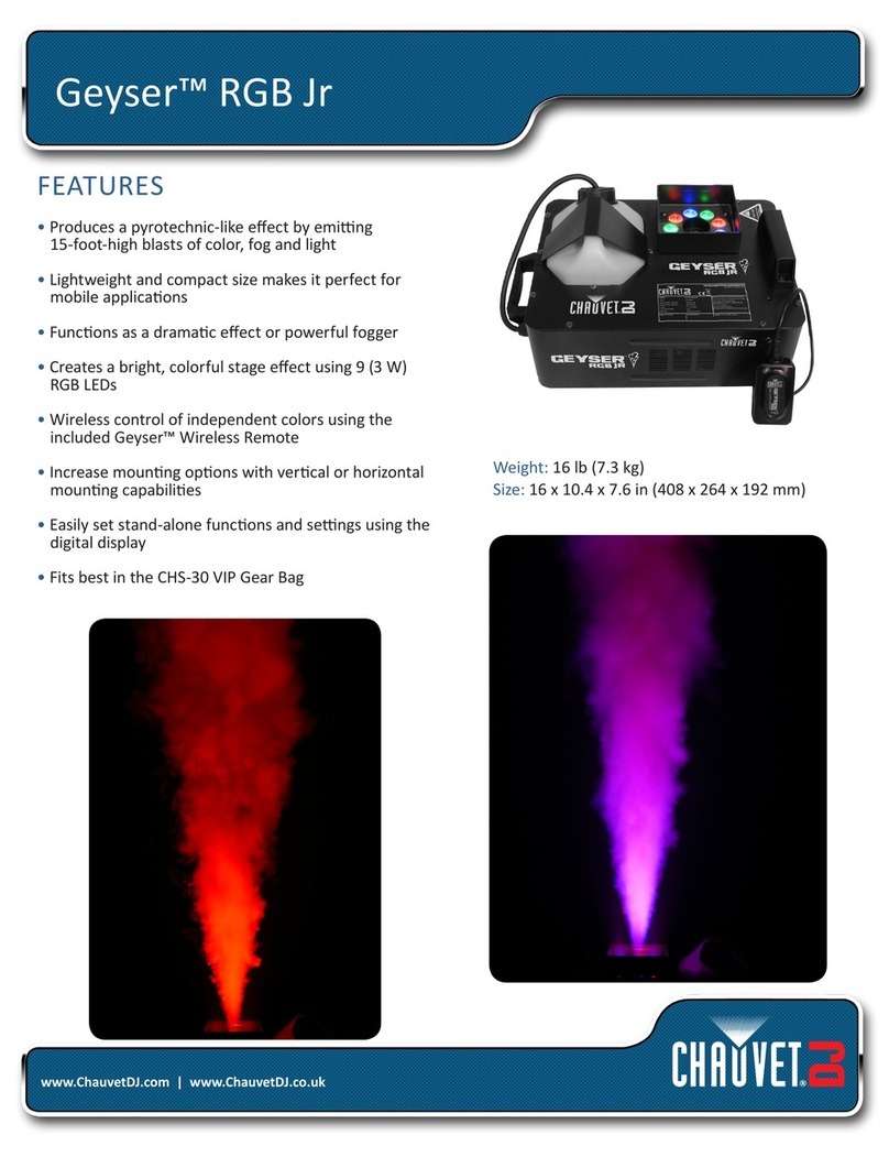 Chauvet Geyser RGB Jr Owner's manual