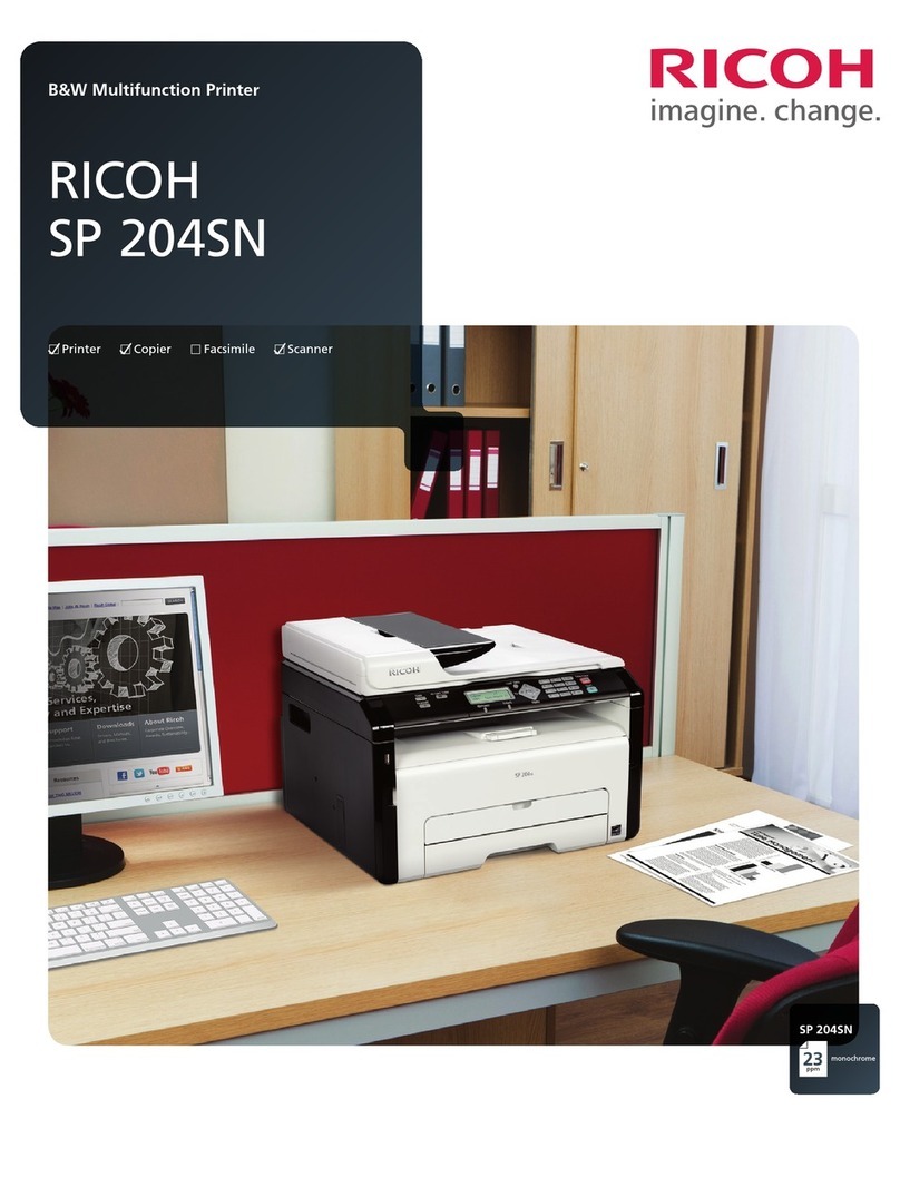 Ricoh Aficio SP 204SN User manual