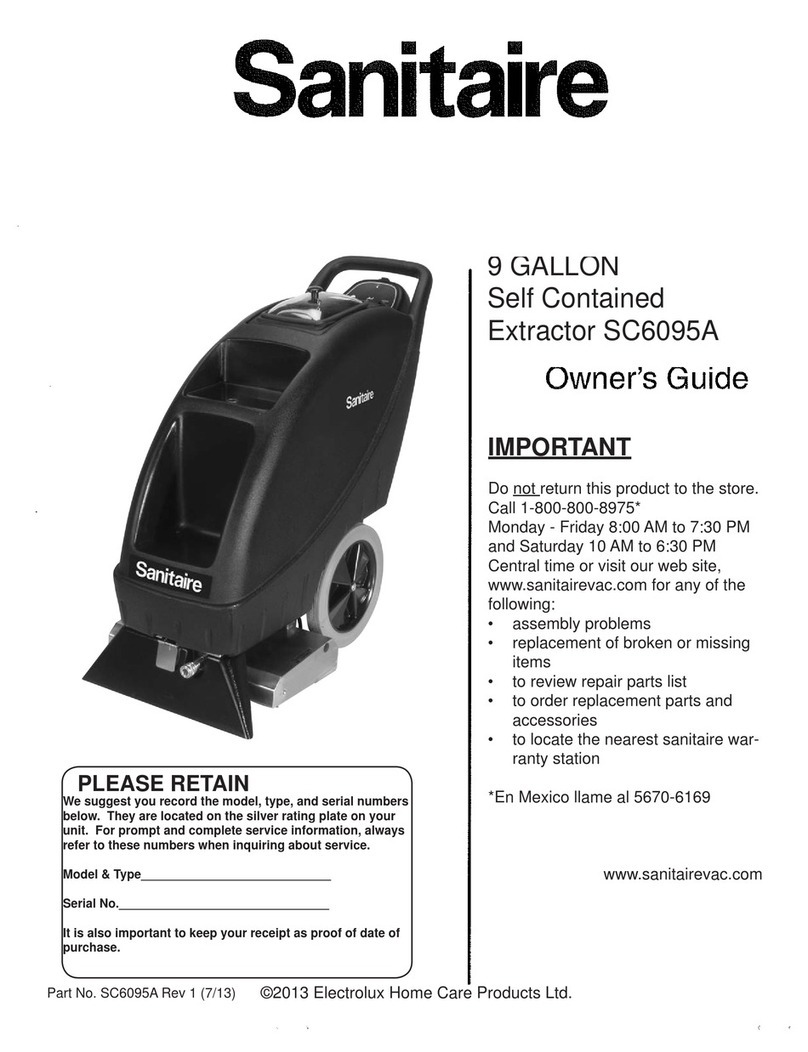 Sanitaire SC6095A User manual