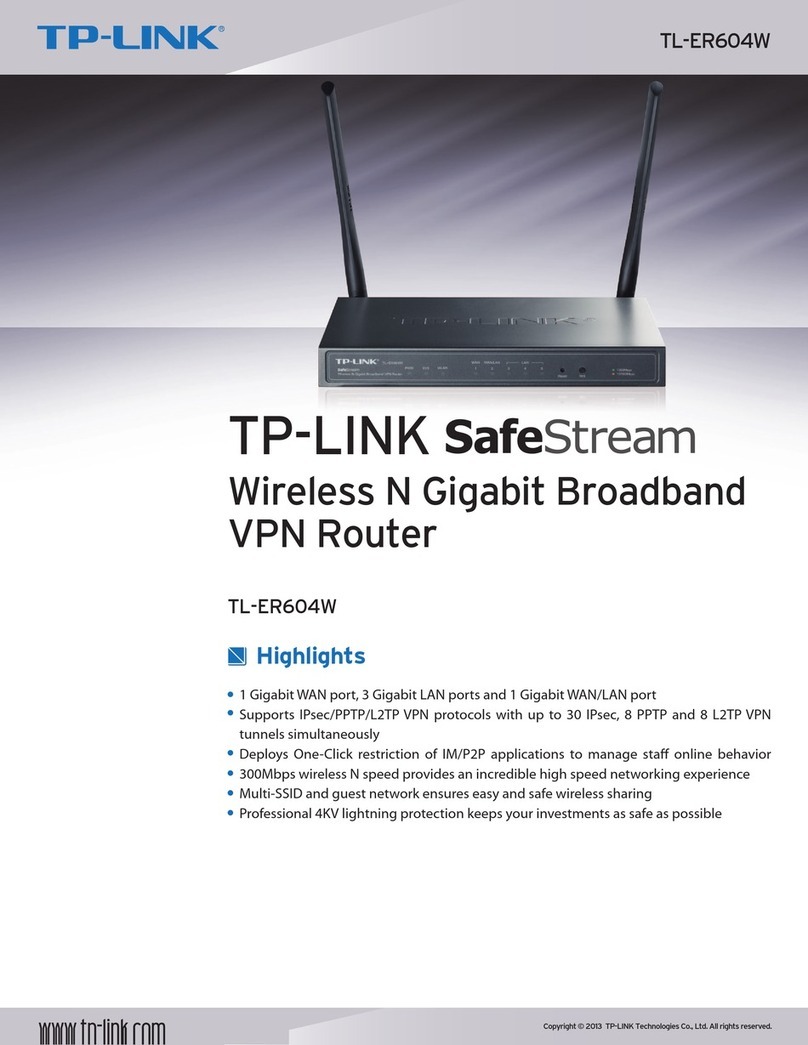 TP-Link TL-ER604W User manual