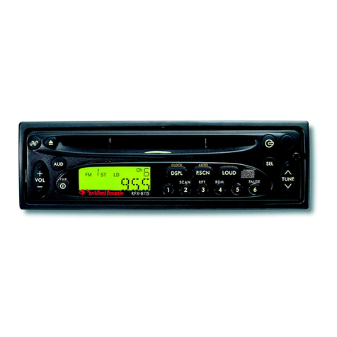 Rockford Fosgate RFX-8115 User manual