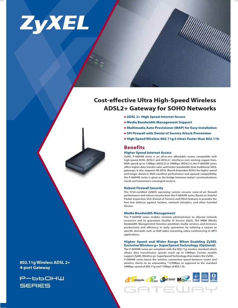 ZyXEL Communications P-660HW Series specification