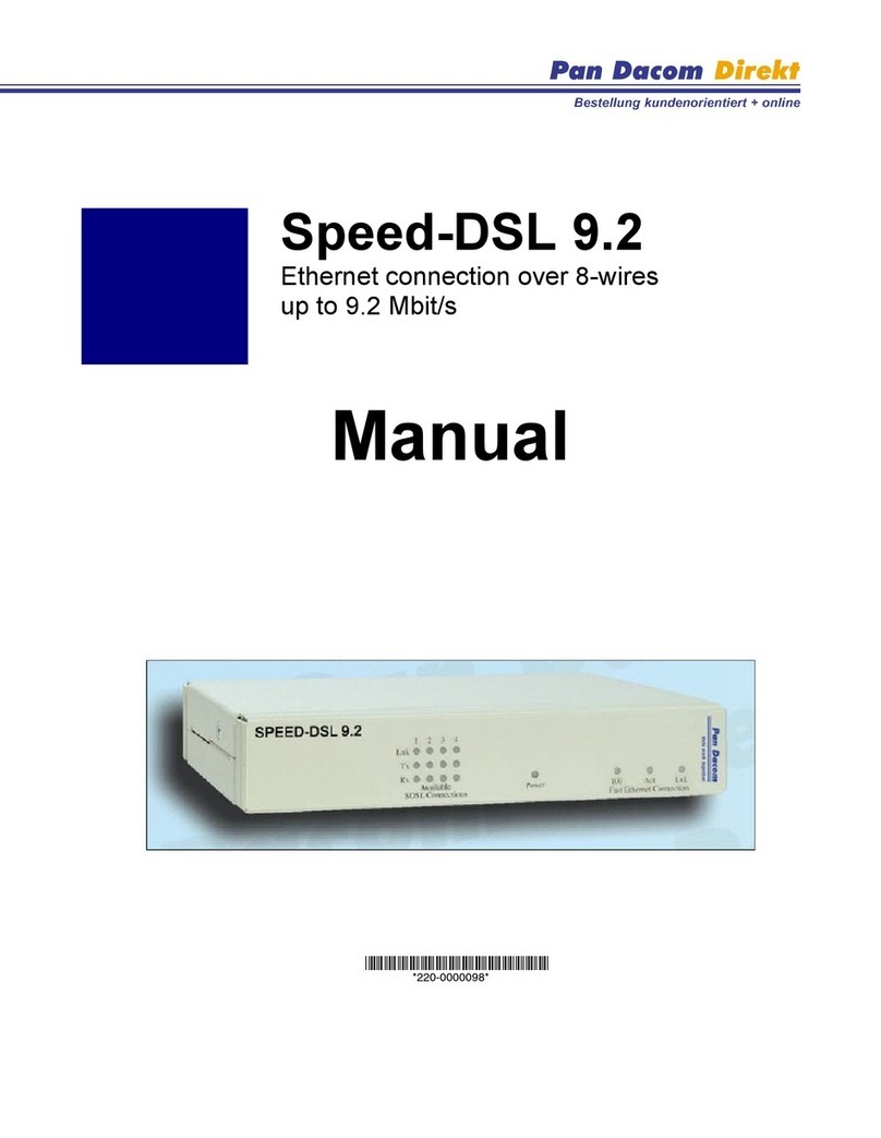 Pan Dacom Direkt Speed-DSL 9.2 manual&nbsp;
