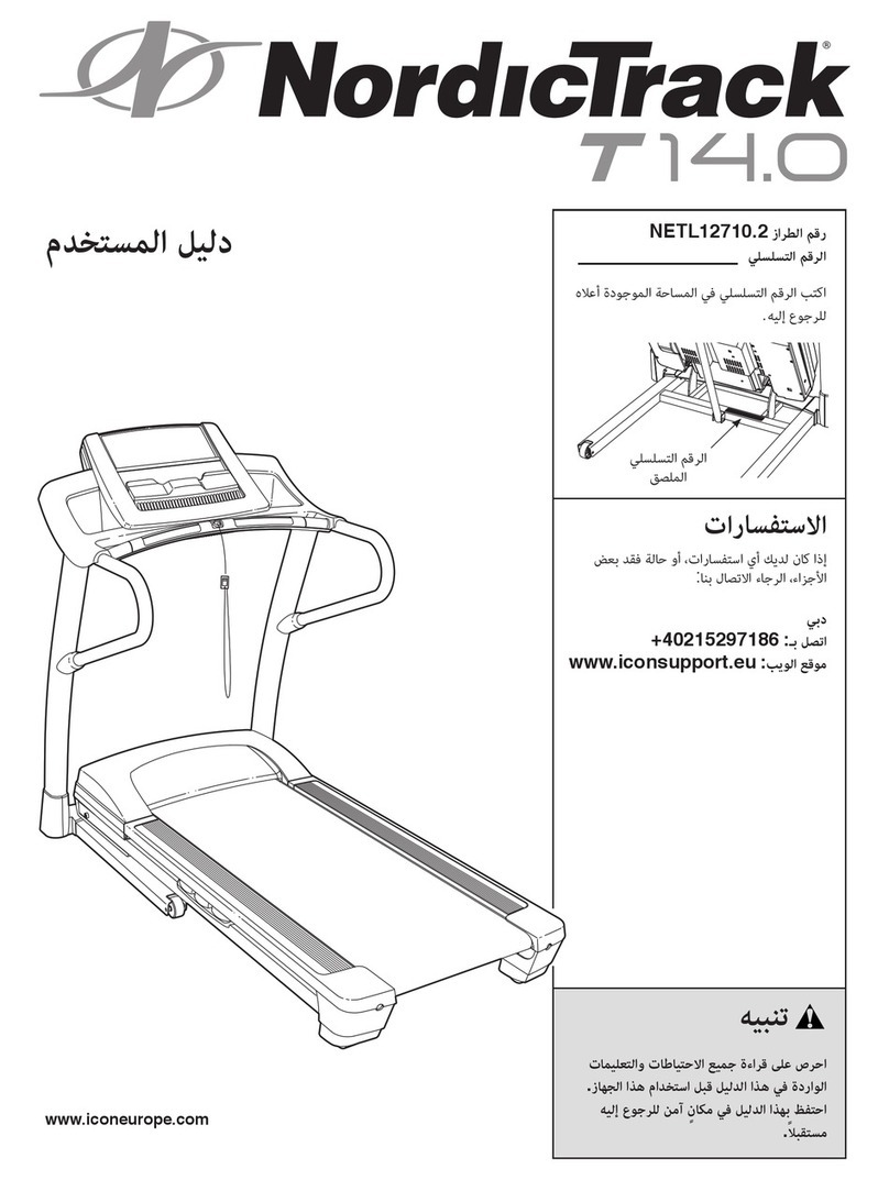 NordicTrack T 14.0 Treadmill User manual