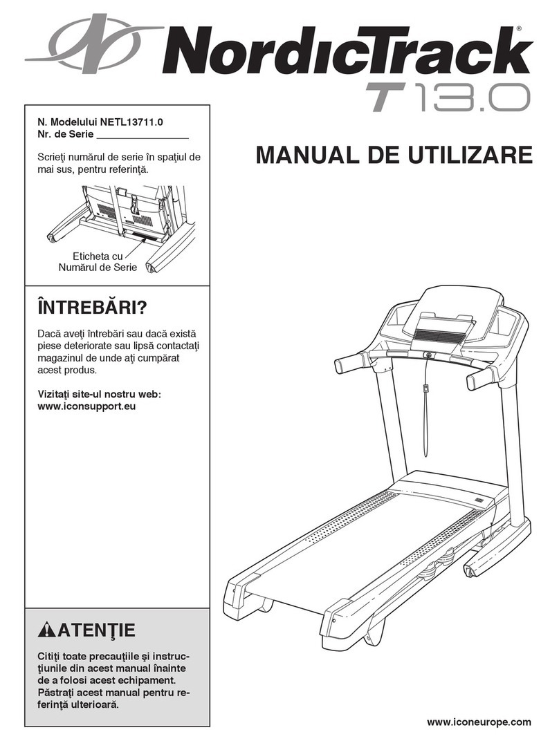NordicTrack T 13.0 Treadmill Instruction Manual