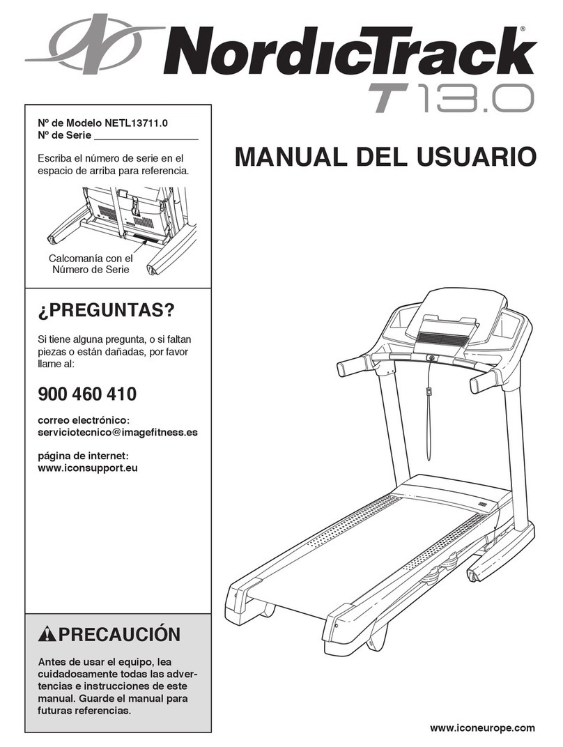 NordicTrack T 13.0 Treadmill User guide