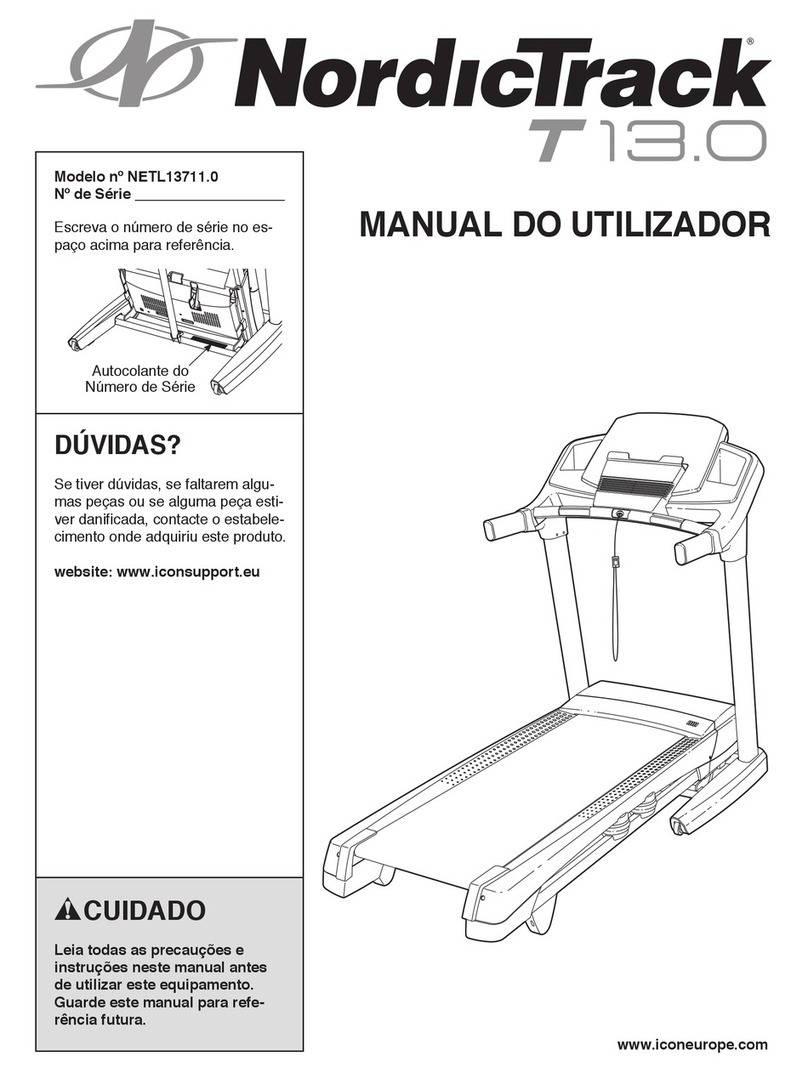 NordicTrack T 13.0 Treadmill Setup guide