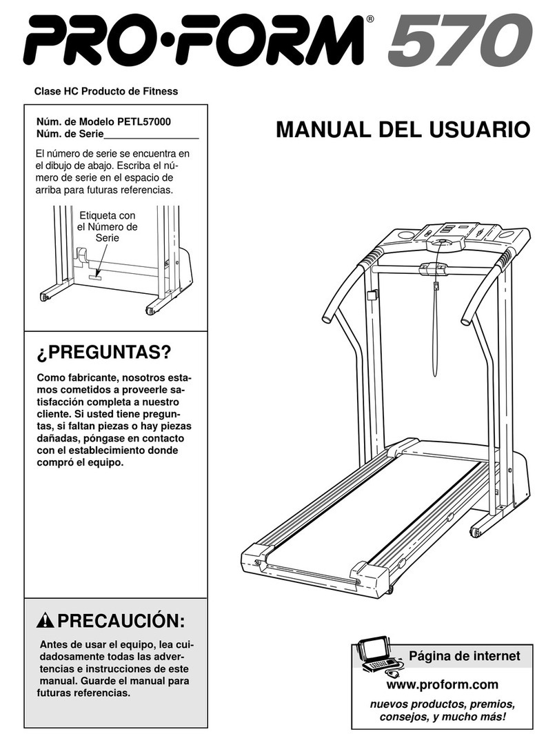 Pro-Form 570 User guide