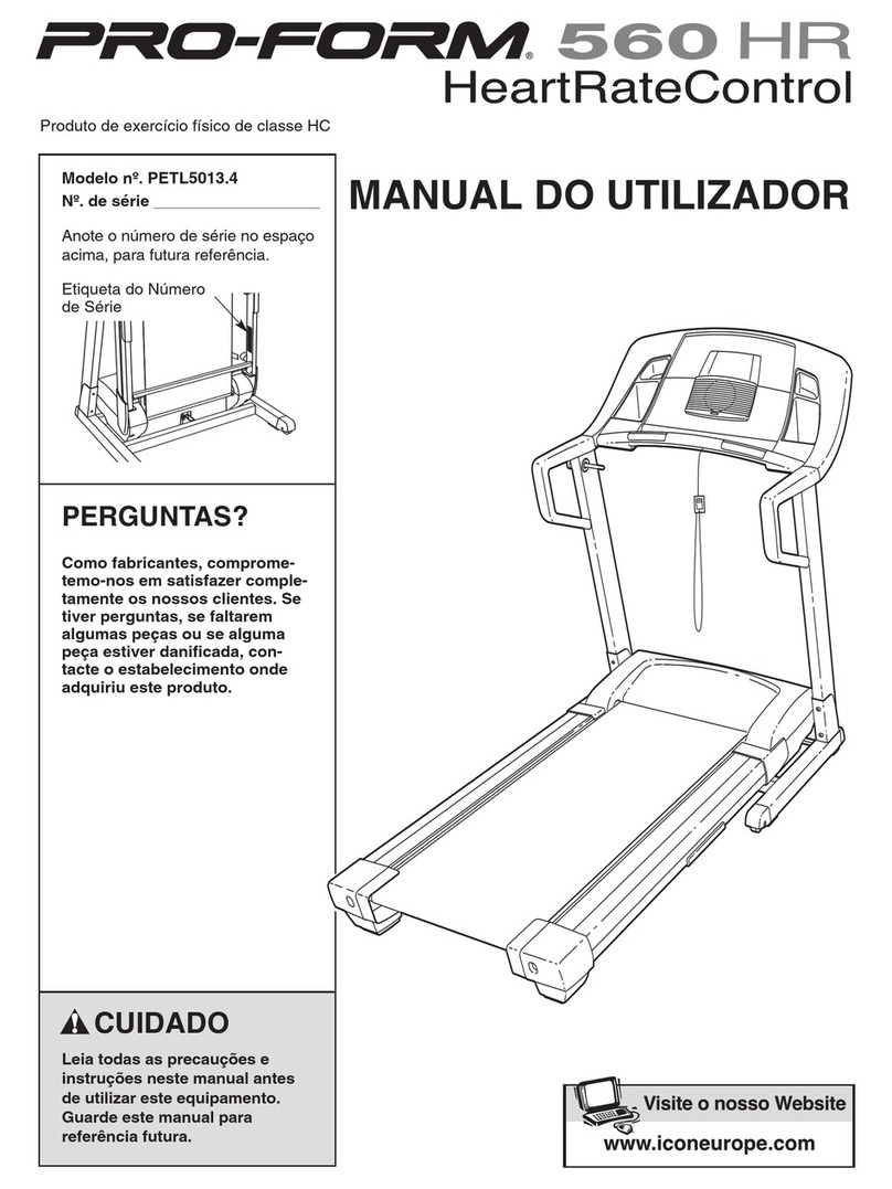 Pro-Form 560hr Treadmill Setup guide