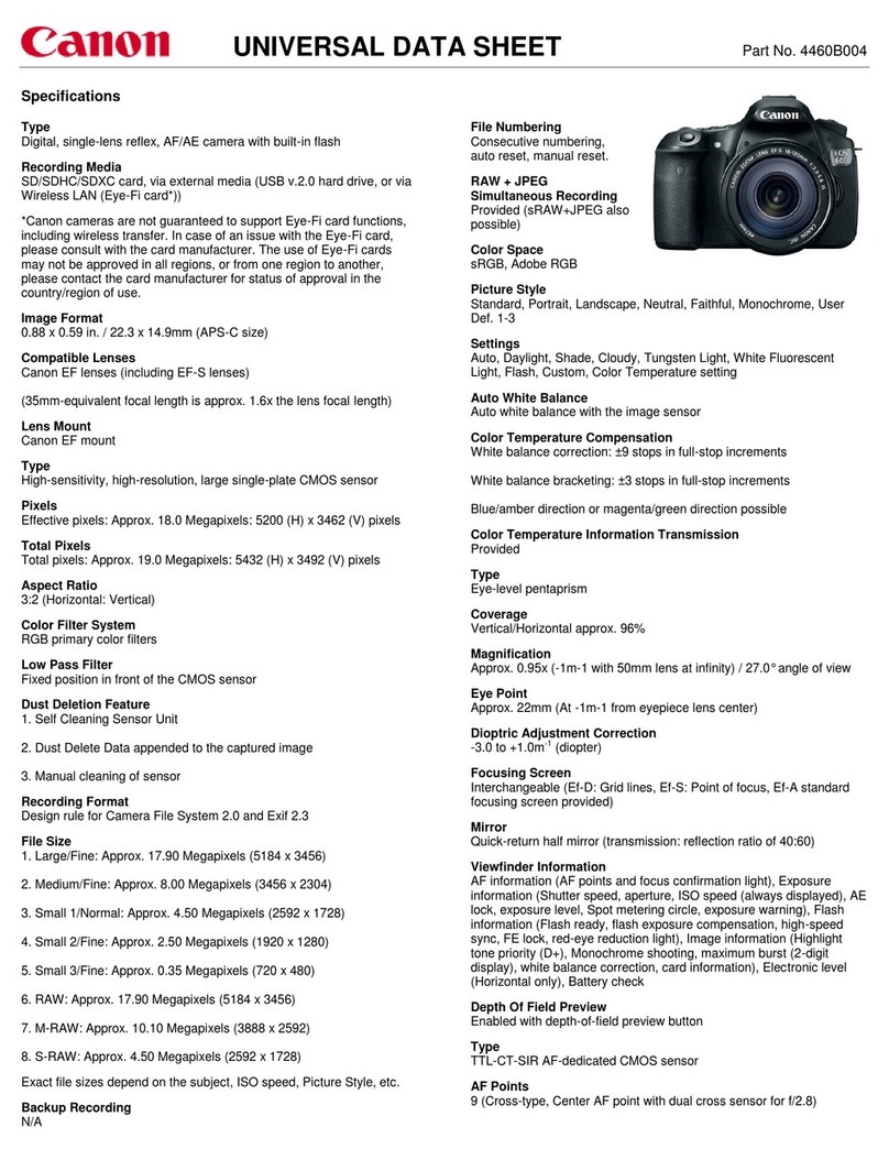 Canon EOS 60D User manual Canon EOS 60D User manual