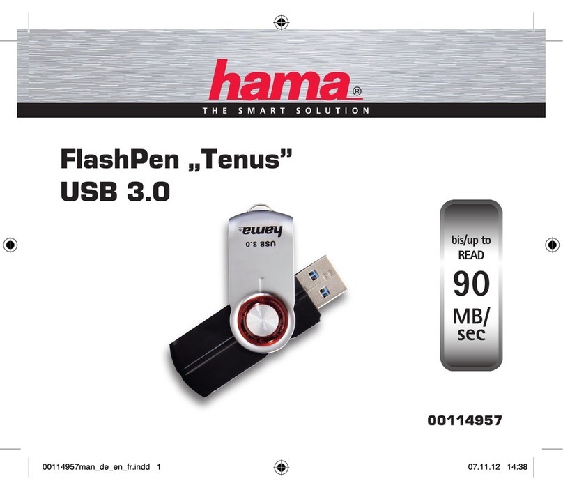 Hama Tenus FlashPen USB 3.0 Operating	 instruction