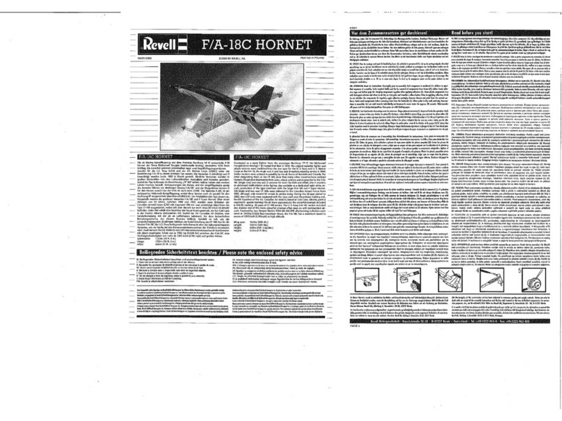 REVELL F/A-18C Hornet User manual