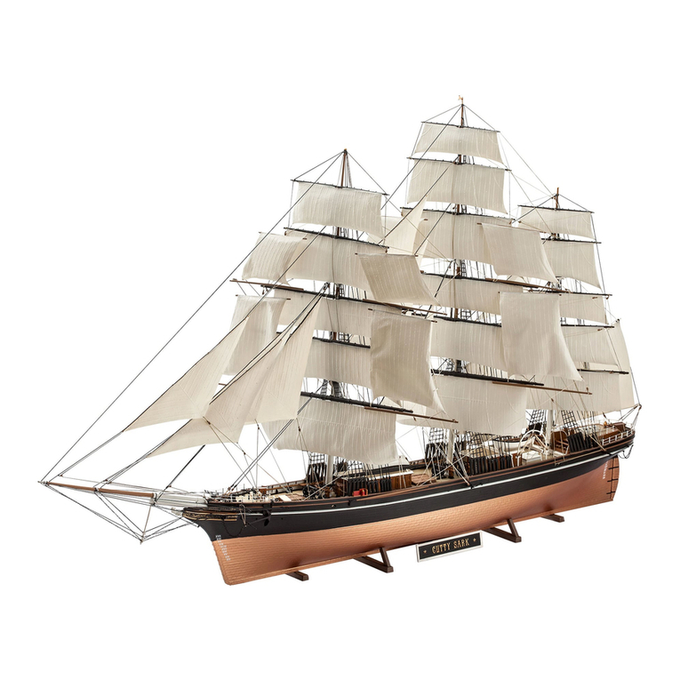 REVELL Clipper Ship Cutty Sark Assembly instructions