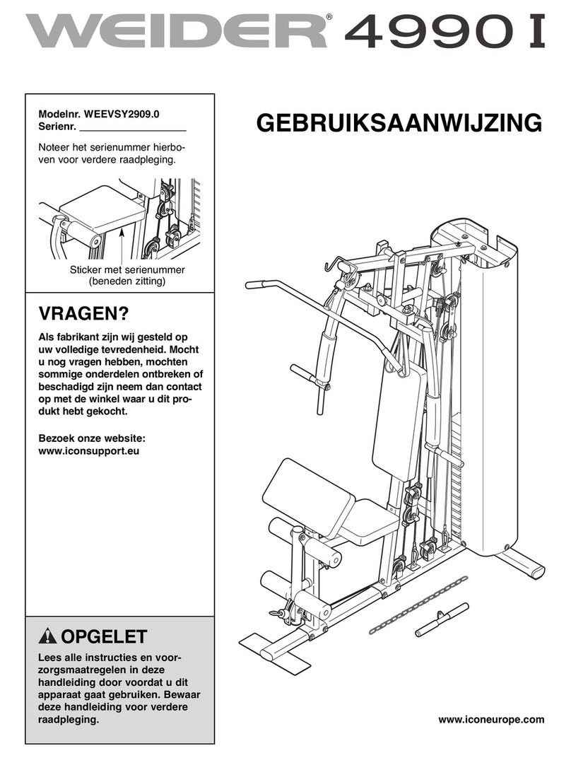 Weider 4990 I System manual