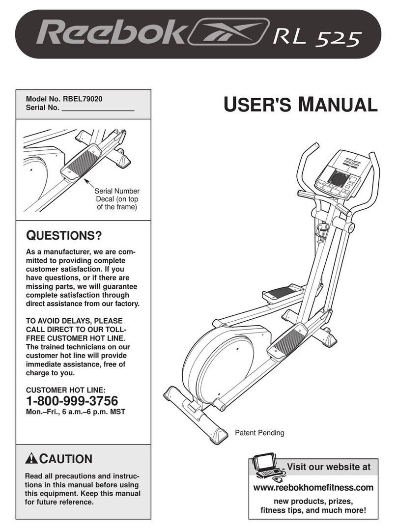 Reebok Rl525 Elliptical manual