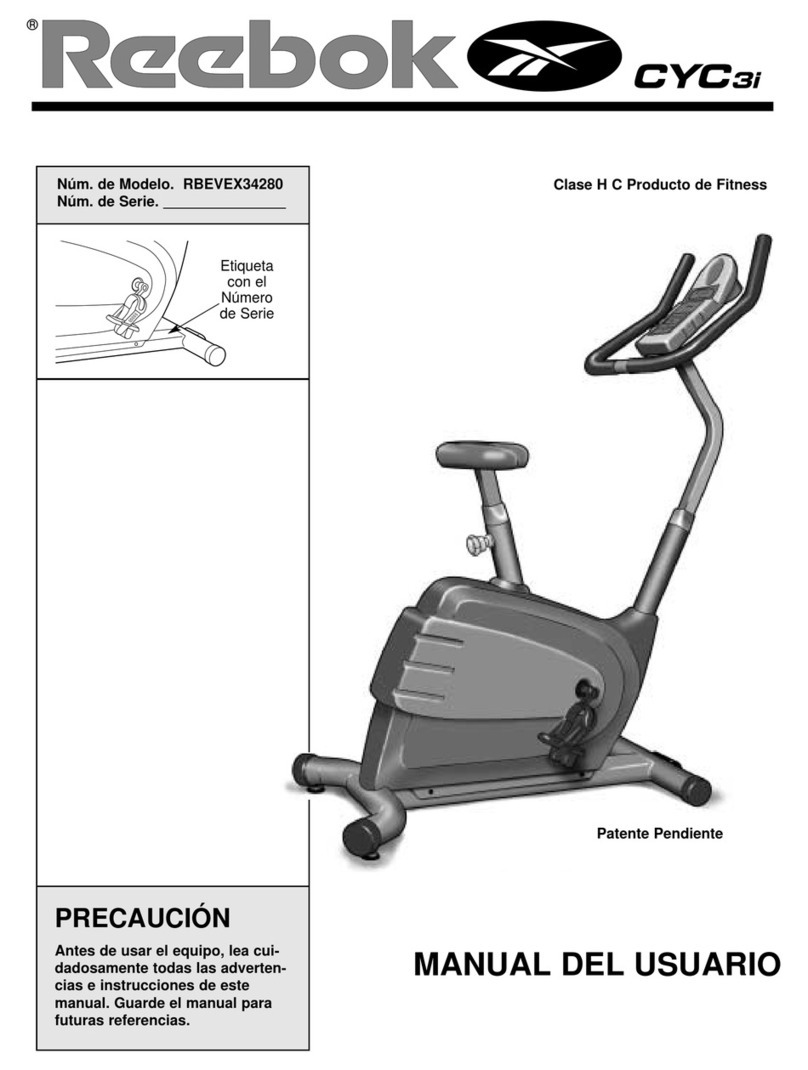 Reebok Cyc31 User guide