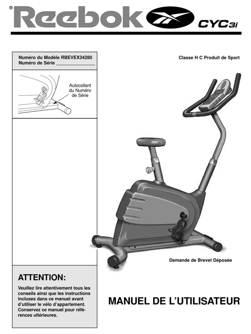 Reebok Cyc31 User manual