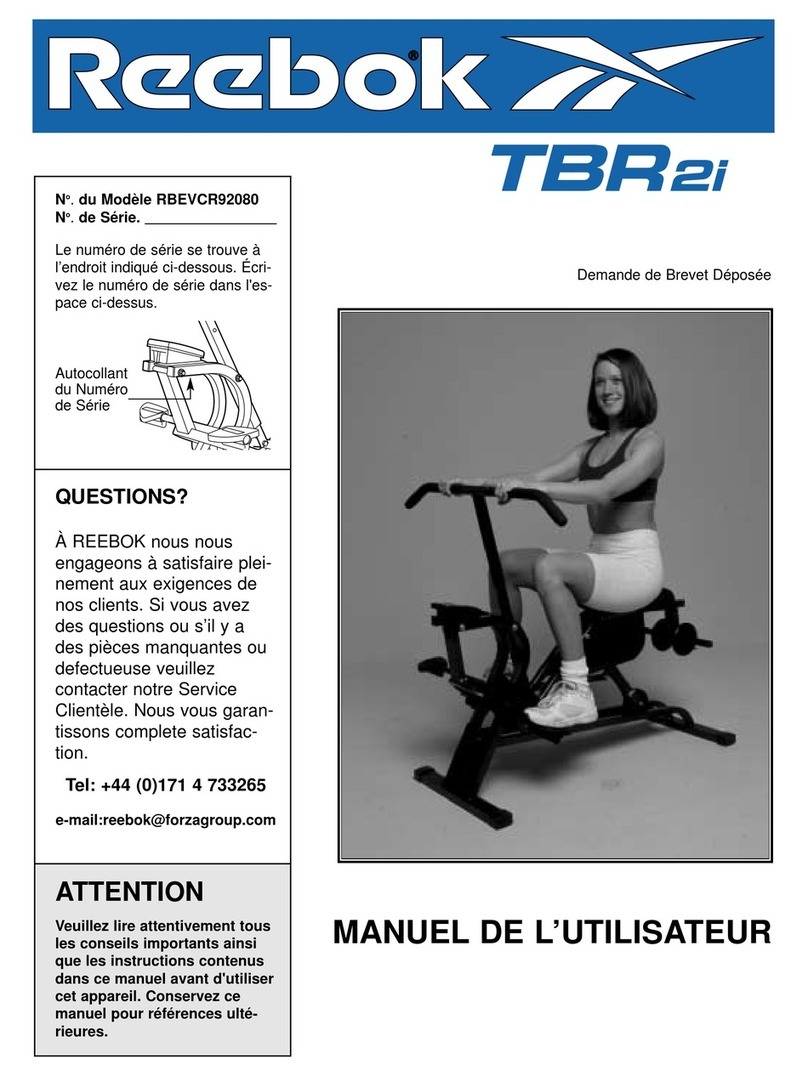 Reebok Tbr2i Manuel de l'utilisateur