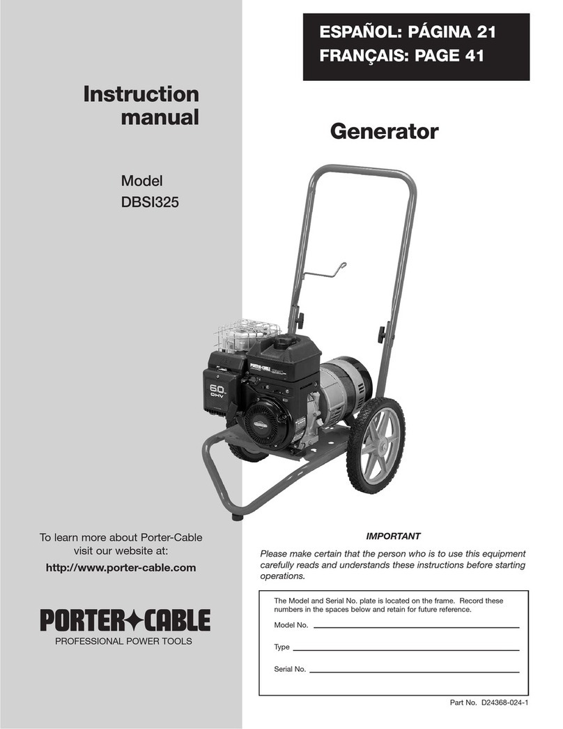 Porter-Cable DBSI325 User manual