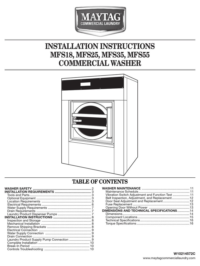 Maytag MFS18 User manual Maytag MFS18 User manual