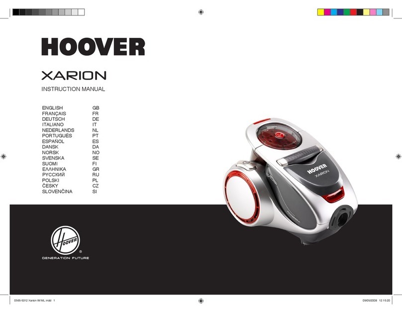 Hoover XARION User manual