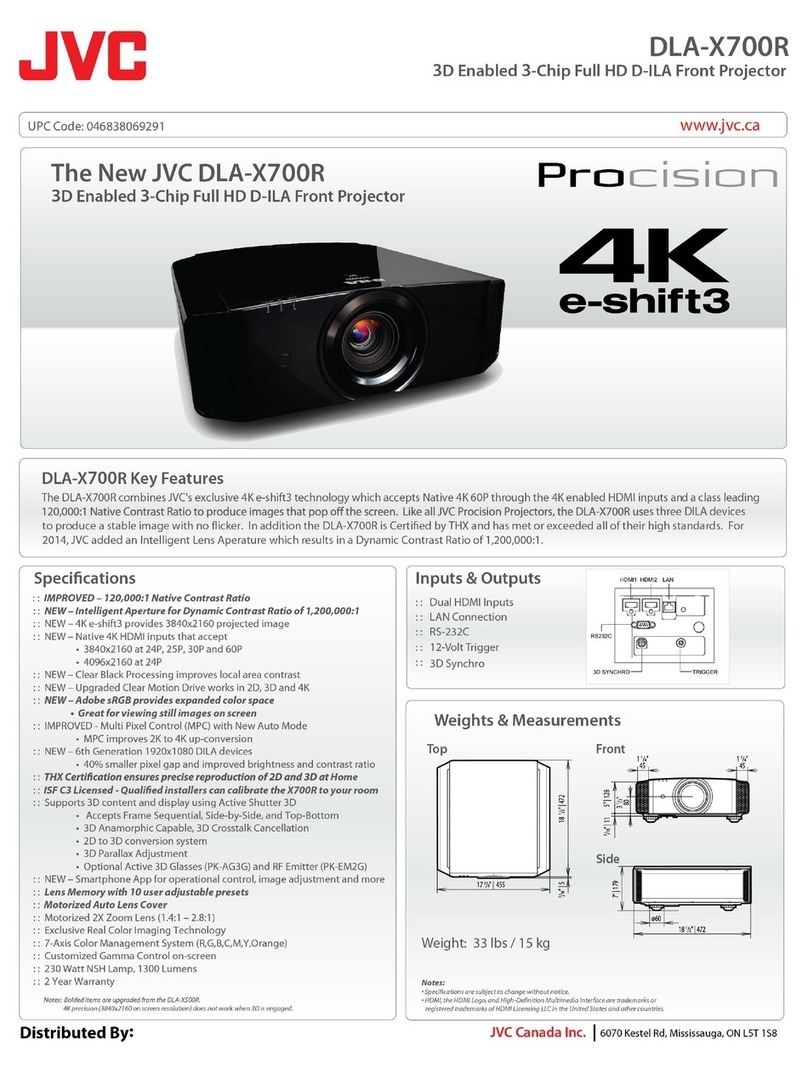JVC DLA-X700R Owner's manual JVC DLA-X700R Owner's manual