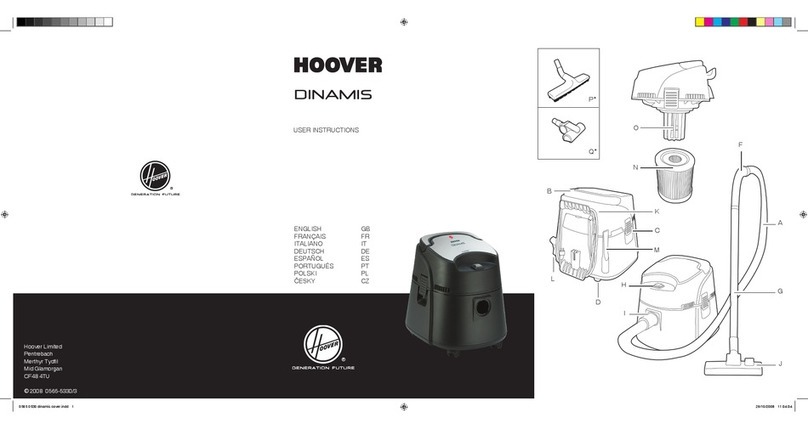 Hoover DINAMIS User manual