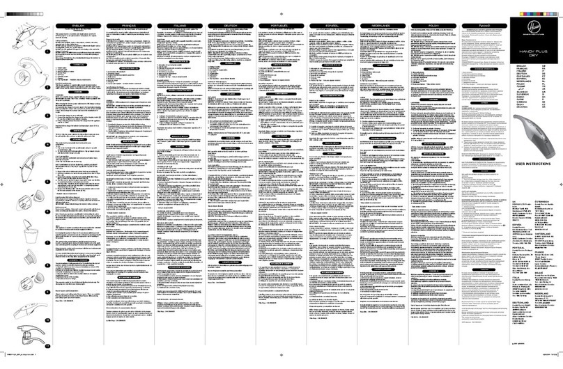Hoover HANDY PLUS DRY User manual