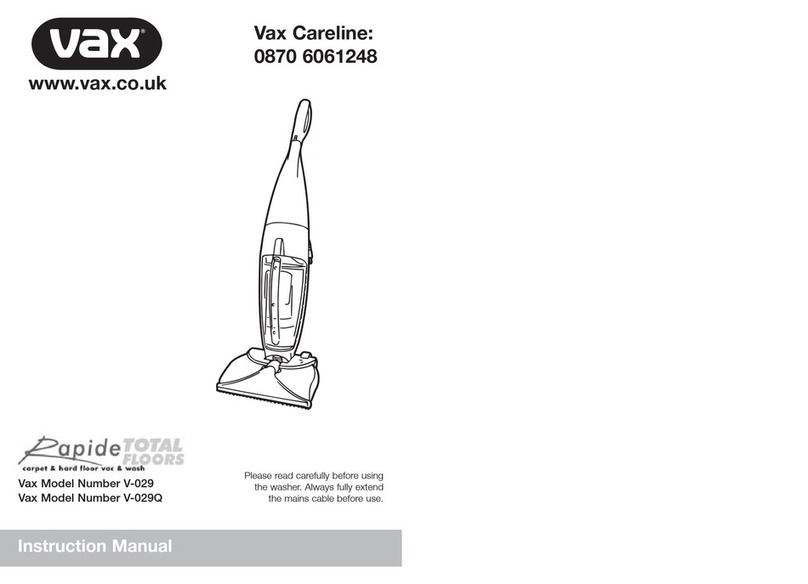 Vax V-029 User manual Vax V-029 User manual