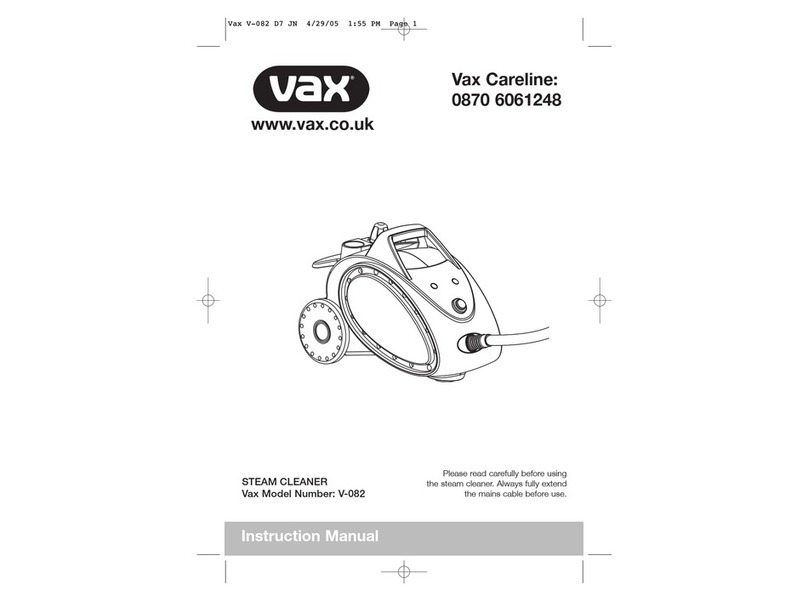Vax V-082 User manual