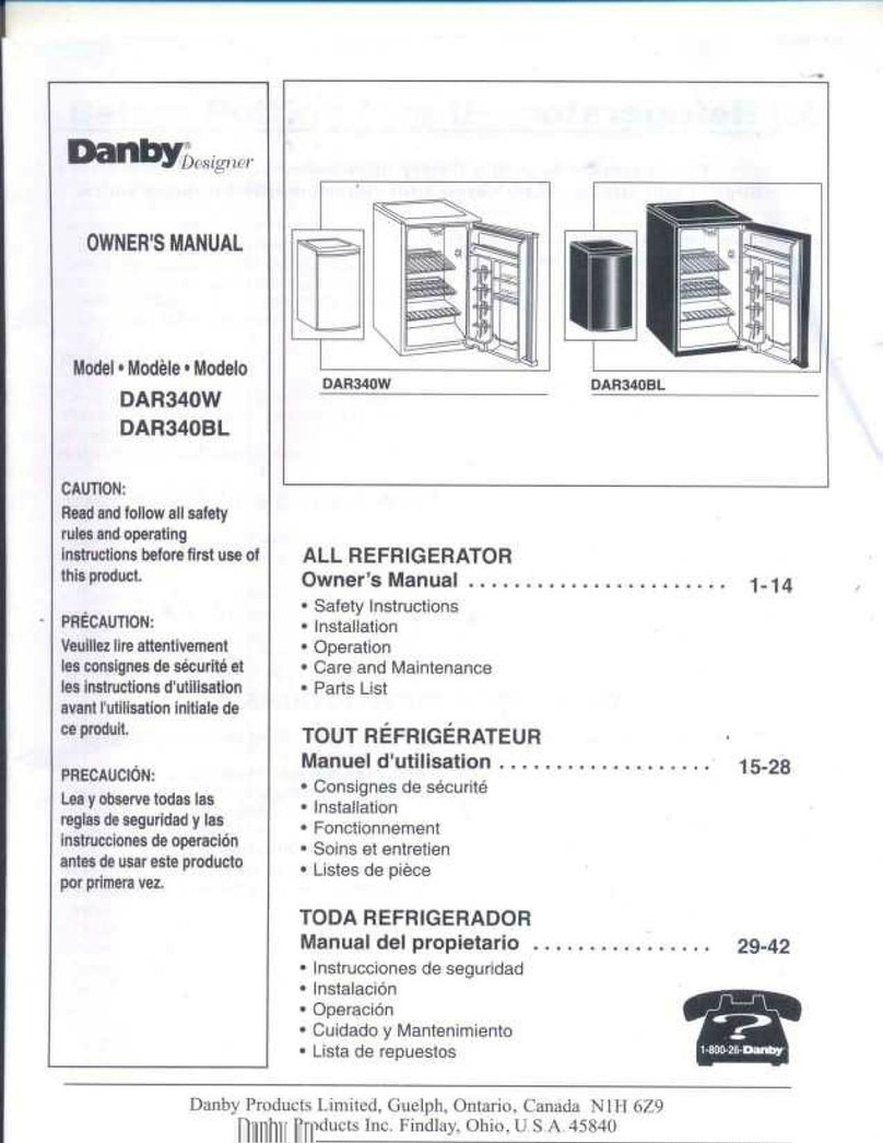 Danby DAR340W User manual