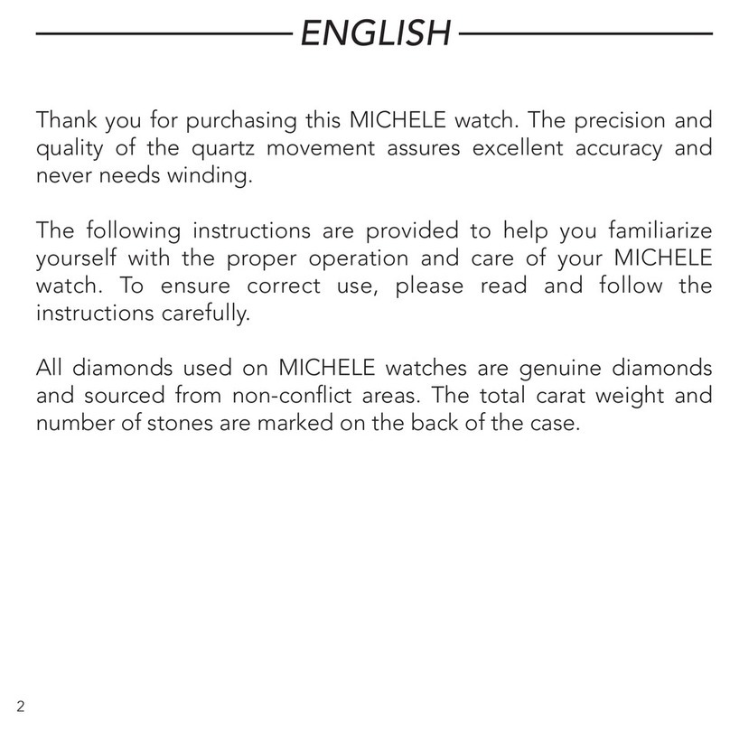 Michele Watch manual&nbsp;