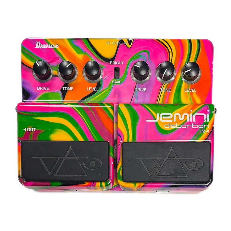 Ibanez JEMINI Distortion User manual