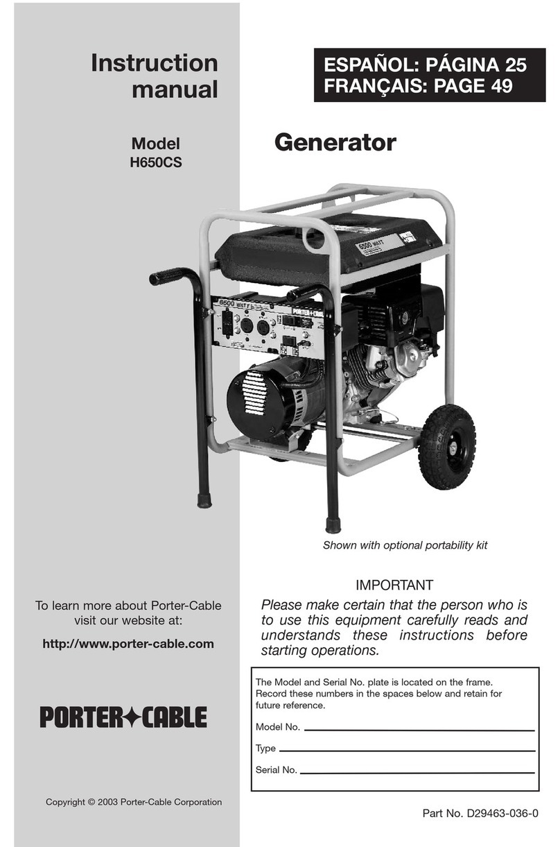 Porter-Cable H650CS User manual