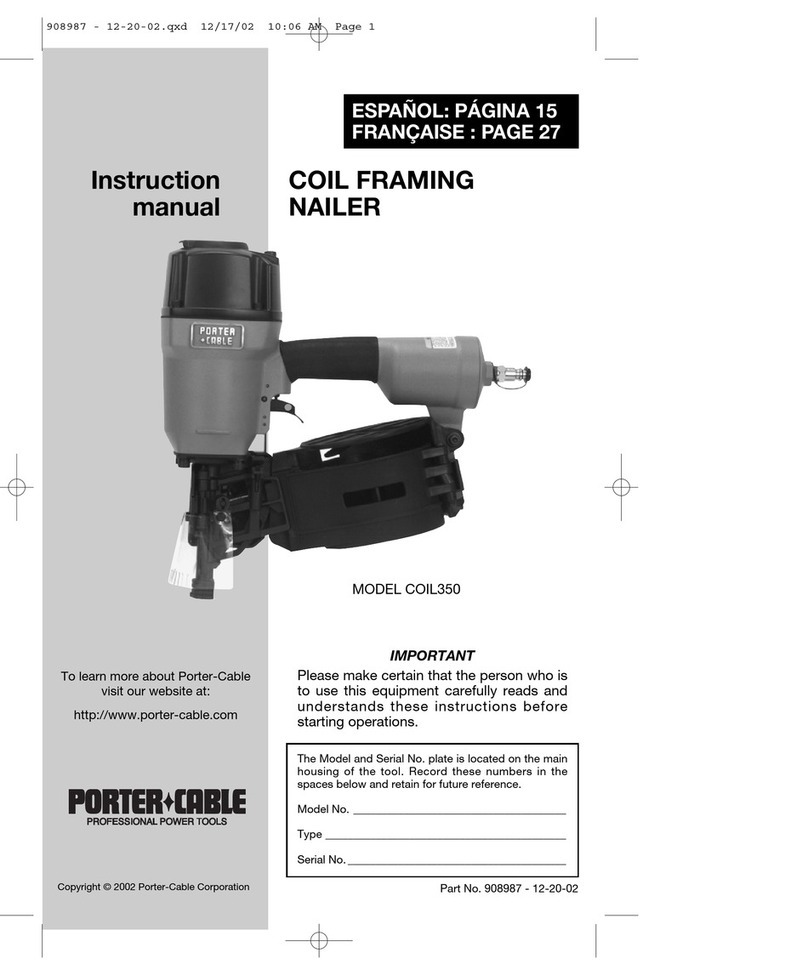 Porter-Cable COIL350 instruction manual