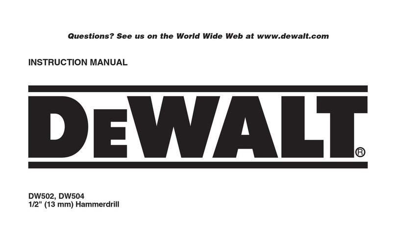 DeWalt DW502 instruction manual