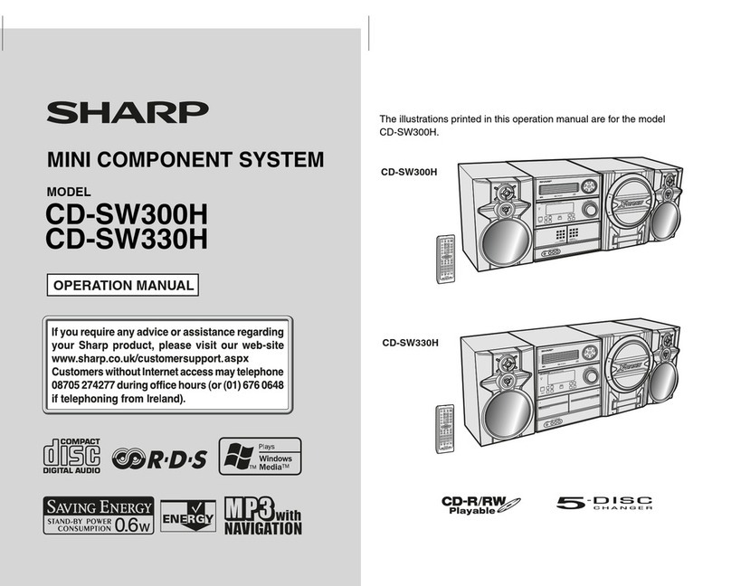 Sharp CD-SW300H User manual