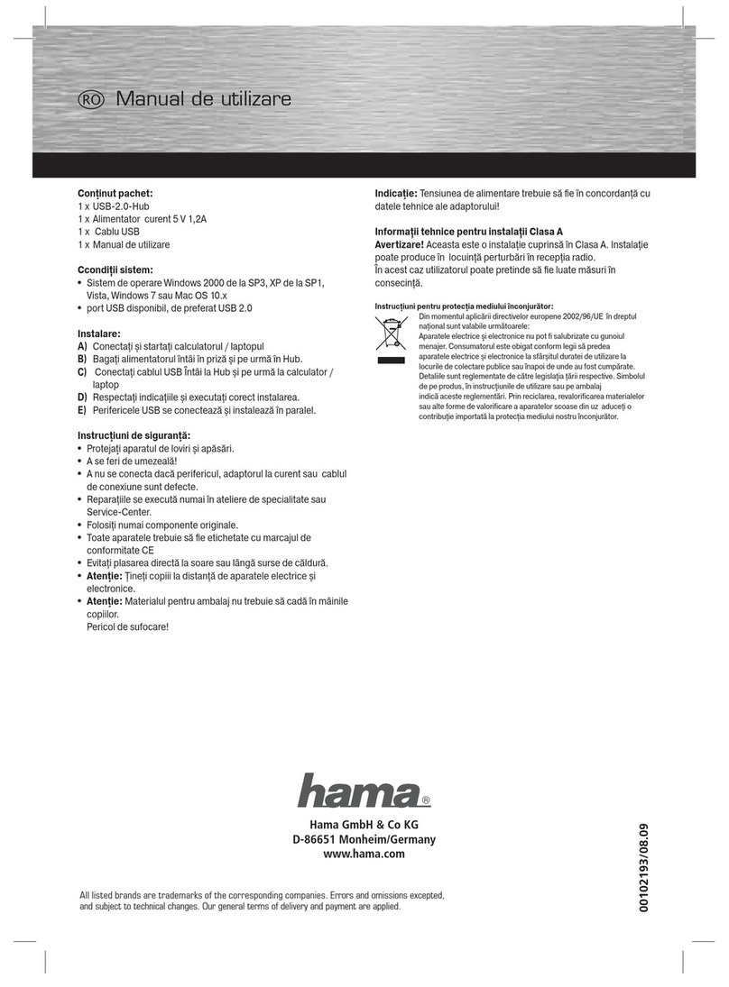 Hama 102193 Operating	 instruction