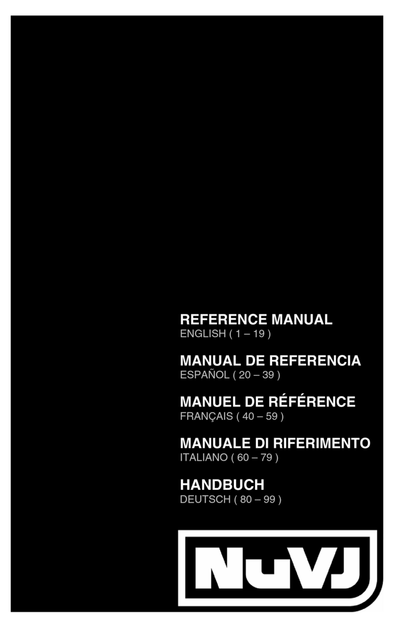 Numark NuVJ User manual