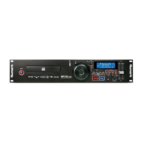 Numark MP 103 quick start guide