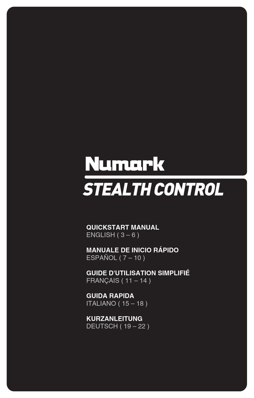 Numark STEALTH CONTROL Instruction manual