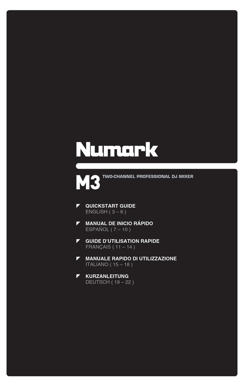 Numark M3 User manual