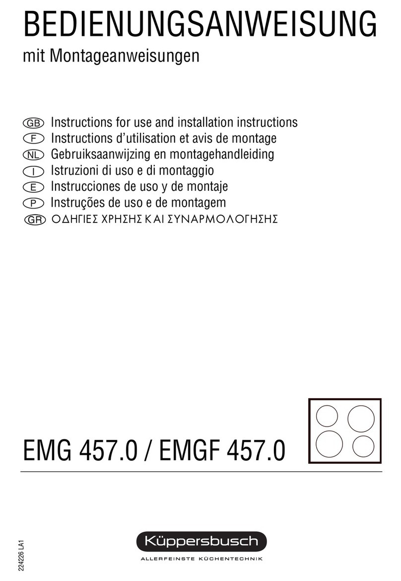 Küppersbusch EMG 457.0 Quick setup guide