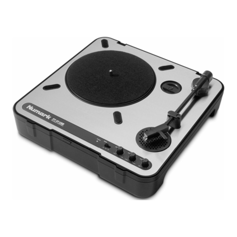 Numark PT-01 Quick start owner's manual