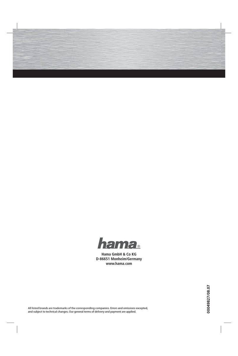 Hama 49278 Operating	 instruction