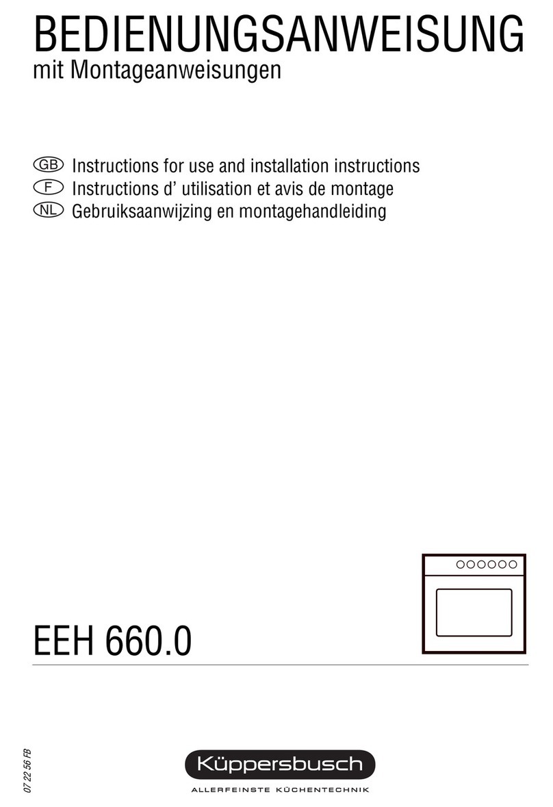 Kuppersbusch EEH 660.0 Instructions for use and installation instructions Kuppersbusch EEH 660.0 Instructions for use and installation instructions