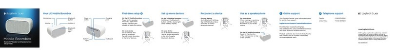 Logitech Wireless Boombox Setup guide