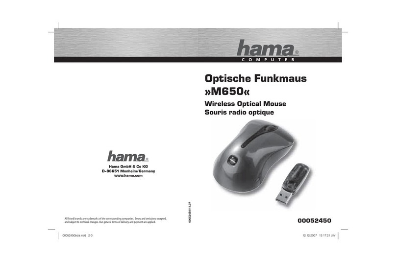 Hama M650 User manual